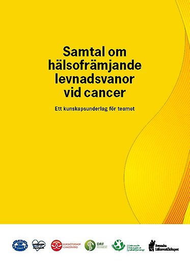 Omslag Samtal om hälsofrämjande levnadsvanor vid cancer